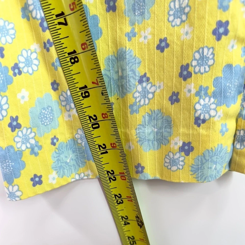 Vintage Lilly Pulitzer Capri Pants Womens 6 Cuba Libre Floral Lion Tropical